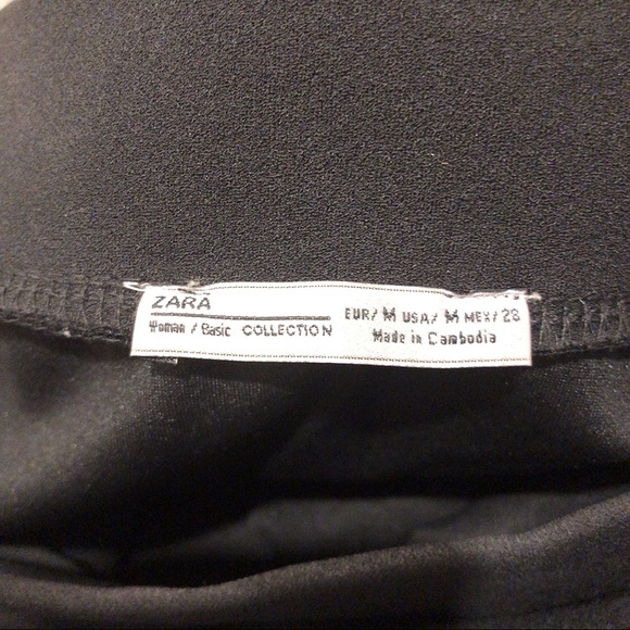 Zara Off the Shoulder Ruffle Black Mini Dress - Picture 7 of 11